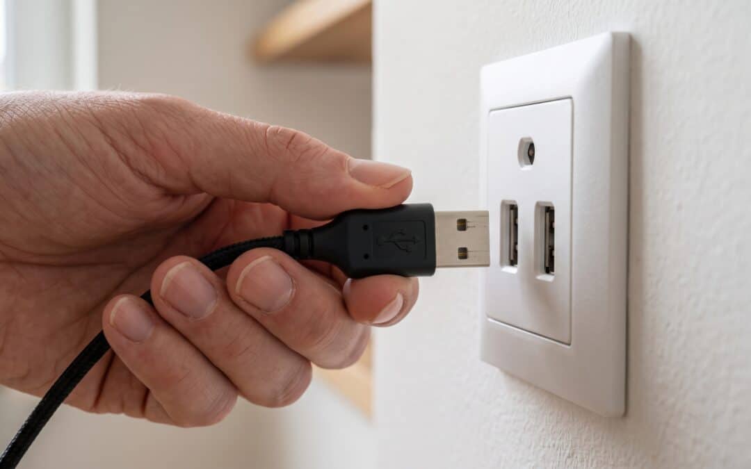 Prise USB intégrée au mur : avantages, normes et installation à Paris